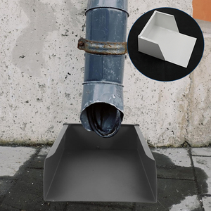 Sistema di Drenaggio Acqua Piovana, Grondaia in Alluminio con Protezione Anti-<span class=keywords><strong>Schizzi</strong></span> - Product Image 4