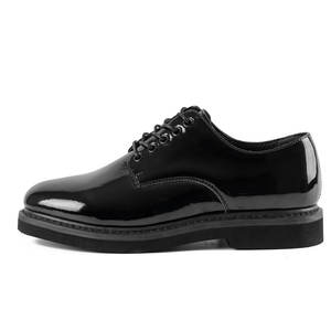 Chaussure d'officier en cuir véritable noir mat pour homme d'automne - Product Image 2