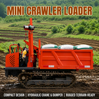 Camions chenillés de chantier et d'exploitation minière, 1,5, 3, 5 tonnes, avec benne de 1,5 mètre cube, de fabrication chinoise, pour le Pakistan, à levage moyen, à vendre, grue, petit dumper