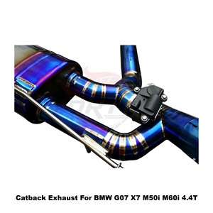 Vortex Hand Welded Titanium Exhaust <b>Back</b> System for BMW G07 X7 M50i M60i 4.4T 2019-2024 Custom Upgrade Pipe - Product Image 5