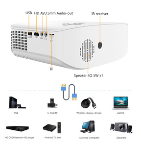 BYINTEK <span class=keywords><strong>K20X</strong></span> Full HD 1080P Vidéo Smart Portable Projecteur Multimédia Home Cinéma Projecteur (40USD Supplémentaire pour Android) - Product Image 5