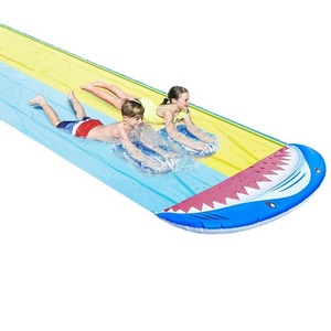 Inflatable Water Slide PVC Outdoor Kids Play Shark Design 10ft Long Slip And Slide Fun For Garden Backyard Summer Party - Product Image 3