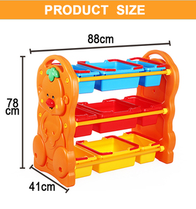 Armoire à jouets en plastique Feelbaby pour enfants, pour la salle de classe, le salon, le parc, étagère à jouets pour l'<span class=keywords><strong>organisation</strong></span> de la salle de classe et du salon - Product Image 5