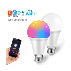 9W 12W 15W thông minh thay đổi màu sắc ánh sáng RGB bóng đèn kết nối với <span class=keywords><strong>wifi</strong></span>/Bluetooth E27 cơ sở RGB thông minh <span class=keywords><strong>LED</strong></span> màu ánh sáng bóng đèn ánh sáng - Product Image 1