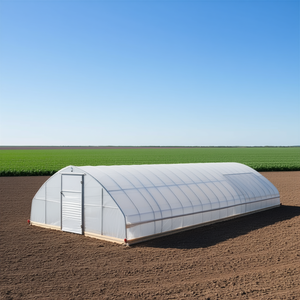 Serre tunnel 25 x 80 avec côtés enroulables en film EVA transparent de 6 mil, modèle agricole - Product Image 2