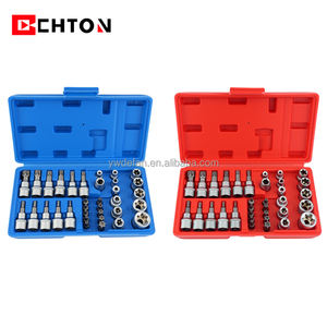 34 piezas 3/8 herramienta de mano mate impacto <span class=keywords><strong>Torx</strong></span> tornillo E juego de brocas - Product Image 2