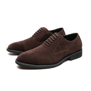 Zapatos <span class=keywords><strong>Oxford</strong></span> de Vestir para Hombre en Piel de Gamuza Sintética Resistente y Transpirable con Suela Roja - Product Image 4