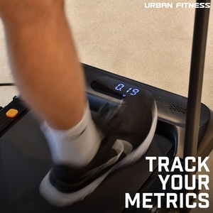 Tapis de course portables mini silencieux pliables électriques avec écran LED, programmes d'exercice en acier, moniteur de fréquence cardiaque portable pour usage domestique - Product Image 3