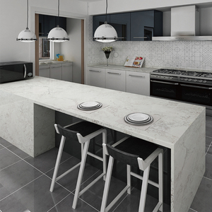 Losas de <span class=keywords><strong>Piedra</strong></span> de Cuarzo Artificial Blanco Crema Moderno, <span class=keywords><strong>Serie</strong></span> Concreto Pulido en Fábrica, Encimeras Certificadas por NSF, <span class=keywords><strong>Piedra</strong></span> de Ingeniería - Product Image 3