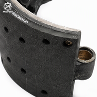 Plaquettes de frein arrière pour camion Shacman M3000 Delong, référence DZ9112340060, avec rouleaux, 8 ou 10 trous, garnitures, pièces automobiles