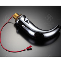 Robinet de lavabo de salle de bain moderne à infrarouge électrique, monocommande, monotrou, économie d'eau, chaud et froid, avec bec orientable