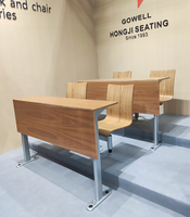 Siège basculant fournisseur de mobilier scolaire bureau et chaise d'école mobilier d'étudiant de salle de classe chaise d'école pliante bureau