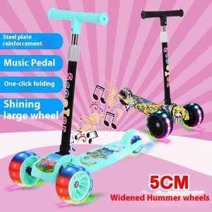 สกู๊ตเตอร์พับได้สำหรับเด็ก1-5มีสามล้อสามารถปรับความสูงได้ - Product Image 2