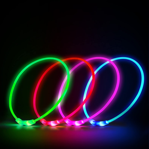 Pet Supplies LED Dog Pets Collars USB Rechargeable with Design Glowing Dog Collar Adjustable Flashing Collar Led for Dogs - Product Image 2