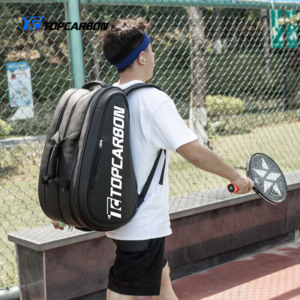 Bolsa de cuero para raqueta de tenis de playa, personalizada, precio al por mayor, alta calidad - Product Image 4