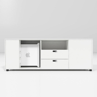 Bureau de direction en L en bois de luxe moderne avec tiroirs de rangement écologiques et assemblage facile