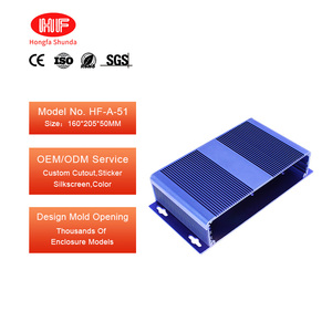 Manufacturer Custom CNC Machining Milling Parts Precision Wall Mounted Anodized Aluminum Metal Enclosure Housing <strong>Case</strong> - Product Image 1
