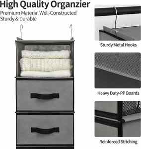 2026 Hanging Closet Organizer and Storage <b>Shelves</b> Wardrobe Clothes Organizer for Closet Storage Organizer - Product Image 4