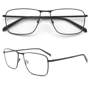 HG7071 Montures <span class=keywords><strong>de</strong></span> lunettes métalliques surdimensionnées pour hommes <span class=keywords><strong>de</strong></span> qualité supérieure <span class=keywords><strong>Grande</strong></span> <span class=keywords><strong>taille</strong></span> 59 mm Monture <span class=keywords><strong>de</strong></span> lunettes optiques à monture complète pour hommes - Product Image 1