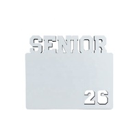 Plaque photo personnalisable à sublimation vierge pour diplômé 2026, avec logo imprimable et design DIY, cadre photo à insérer