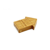 USB 2.0 16GB Bentuk Rumah Kayu dengan Logo Custom, Hadiah Baru untuk Promosi Bisnis