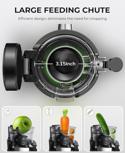 Máy ép trái cây nghiền nhuyễn miệng rộng 130mm, giá xuất xưởng - Product Image 2