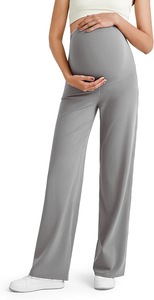 <span class=keywords><strong>Pantalon</strong></span> large d'été léger pour femmes enceintes avec soutien abdominal intégré Vêtements de maternité - Product Image 2