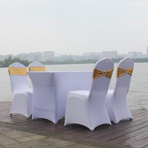 Fundas Elásticas Doradas para Sillas con Hebilla para Navidad, Bodas, Fiestas, Banquetes, Celebraciones, Baby Showers y Eventos - Product Image 2