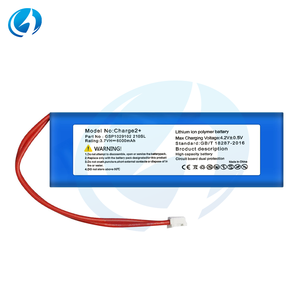 แบตเตอรี่ลิเธียมไอออนความจุสูงสำหรับเปลี่ยนลำโพง GSP1029102 <span class=keywords><strong>3</strong></span>.7V 6000mAh สำหรับ <span class=keywords><strong>JBL</strong></span> <span class=keywords><strong>Charge</strong></span> 2 <span class=keywords><strong>3</strong></span> - Product Image 3