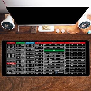 Chiave rapida Super grande tastiera antiscivolo con modello di scorciatoie per Software per ufficio, gioco con bordo cucito 90x40mm - Product Image 2