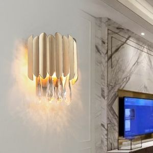 Nouveau Style Élégant Fantaisie Résidentiel Lobby Designer Intérieur Salon Cristal Moderne Applique Murale - Product Image 4