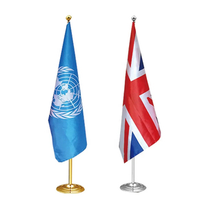 Bán Sỉ Tất Cả Các Quốc Gia In Logo 100% Polyester Hai Mặt In 2M 3M Tầng Văn Phòng Cờ Với Cực Đứng - Product Image 6