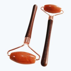 Natural Red Aventurine Jade Face <b>Massage</b> for Slimming Skin Lifting Jade <b>Roller</b> - Product Image 5