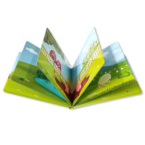 Su richiesta per bambini con copertina rigida stampa di libri in fattoria divertente con amici animali magnetici <span class=keywords><strong>libro</strong></span> occupato e scatola regalo - Product Image 4