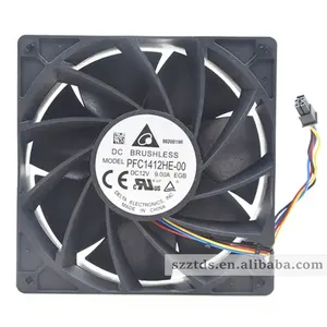 New and original Delta PFC1412HE 140mm 14cm fan 4Pin 14038 7500RPM 12v 9a 140*140*38mm 14cm high speed cooling fans PFC1412HE-00