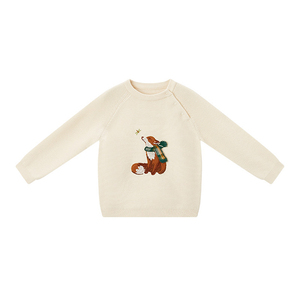Suéter de Punto con Bordado 3D Personalizable para Bebés y Niños Pequeños, Novedad de Otoño, Suéter Abrigado para Bebés - Product Image 3
