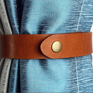 Sujetadores de cortinas modernos minimalistas de cuero PU, adecuados para uso doméstico y hotelero, cordones decorativos para cortinas, creativos sujetadores de cortinas. - Product Image 2