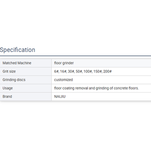 石材混凝土金刚石磨盘用5段磨板地板砂轮 - Product Image 6