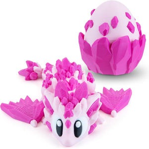 Dragon imprimé en 3D avec œuf, objets originaux, cadeaux amusants, jouet anti-stress pour adultes, adolescents, garçons, décoration de la maison, remplissage de <span class=keywords><strong>panier</strong></span> de Pâques - Product Image 1
