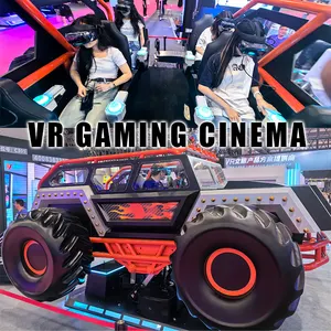 محاكي سباقات VR لتصويب 6 أشخاص 9 أبعاد مركبة للعب على الطرق الوعرة والواقع الافتراضي معدات ديناميكية vr/ar/mr ماكينة لعب VR