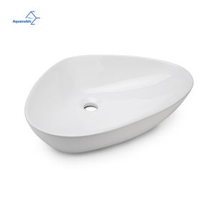 Triangle unique Céramique Art Face Basin Star Hotel bacia de banheiro Salle de bain Lavabo de table - Product Image 1