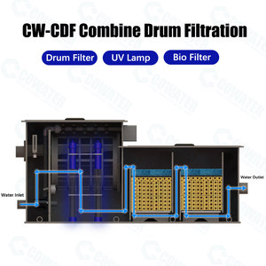 Cowater Garden Yard Koi Fish Pond <span class=keywords><strong>Bio</strong></span> Filtro de bajo ruido UV Light Drum Filter 3 en 1 Koi Pond Filter System - Product Image 6