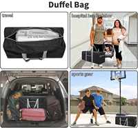 Sac de voyage personnalisé 210D 420D 600D, sac de transport non tissé grande capacité pour déménagement, sac de voyage pour couettes, vente en gros