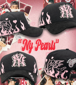 Casquette de baseball en daim à <span class=keywords><strong>6</strong></span> panneaux brodée, qualité G5, avec strass et visière large, modèle Dandi Hats X <span class=keywords><strong>Sad</strong></span> Boyz, vente en gros - Product Image 4