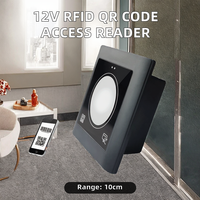 Lector de Torniquete DC 12V RFID Código QR Código de Barras 1D 2D Wiegand26/34 Sistema de Control de Acceso 13.56MHz 3-5cm ISO14443A Plástico ABS