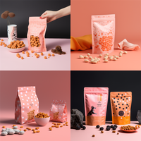 Poches Personnalisées Biodégradables Recyclées Pour Aliments Secs, Herbes et Épices, 3g 7g 14g, Sachet Mylar à Fermeture Zip