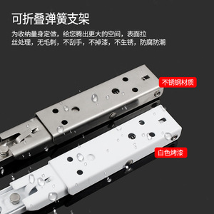 ขายึดเหล็กสแตนเลสแบบพับได้ Hongshengfa สำหรับชั้นวางติดผนังรูปตัวแอล รูปสามเหลี่ยม สำหรับจัดเก็บในครัว - Product Image 2