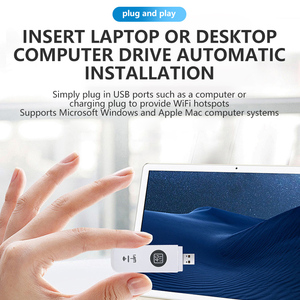 150Mbps 4G USB <b>Wifi</b> Modems Portable Wireless Network Dongle with Sim Slot LTE Hotspot <b>Plug</b> N Play Internal Server Application - Product Image 5