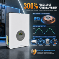 Convertisseur solaire hybride hors réseau à basse fréquence 110V 120V 60Hz, norme américaine, 3kw 6kw 8kw 10kw, convertisseur d'énergie solaire hors réseau