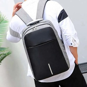 Muestra gratuita, mochila para portátil de viaje, negocios, escuela, para adolescentes, con logotipo personalizado, duradera, moderna, con puerto USB, para chicos. - Product Image 3